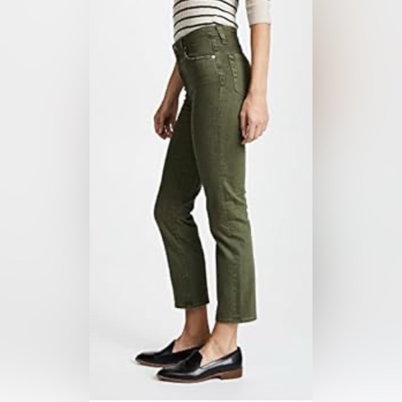 Ag Adriano Goldschmied Denim - AG Isabelle Vintage High Rise Straight 10 year Sulphur Desert Pine